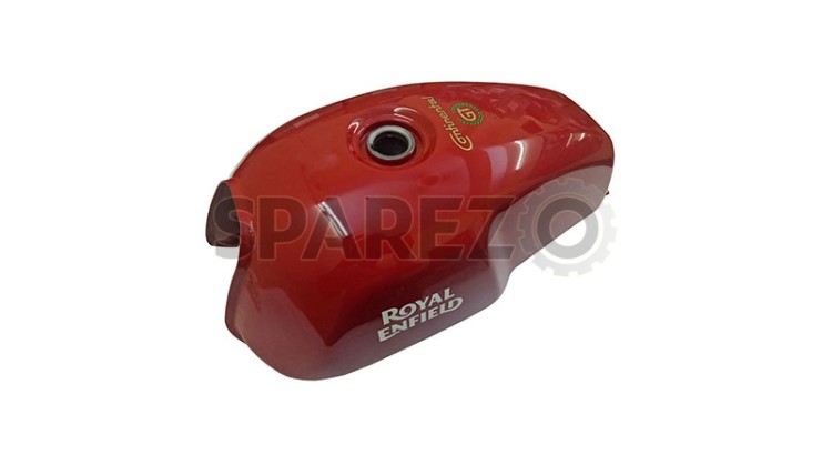 Royal Enfield GT Continental 535 Petrol Gas Fuel Tank Red - SPAREZO